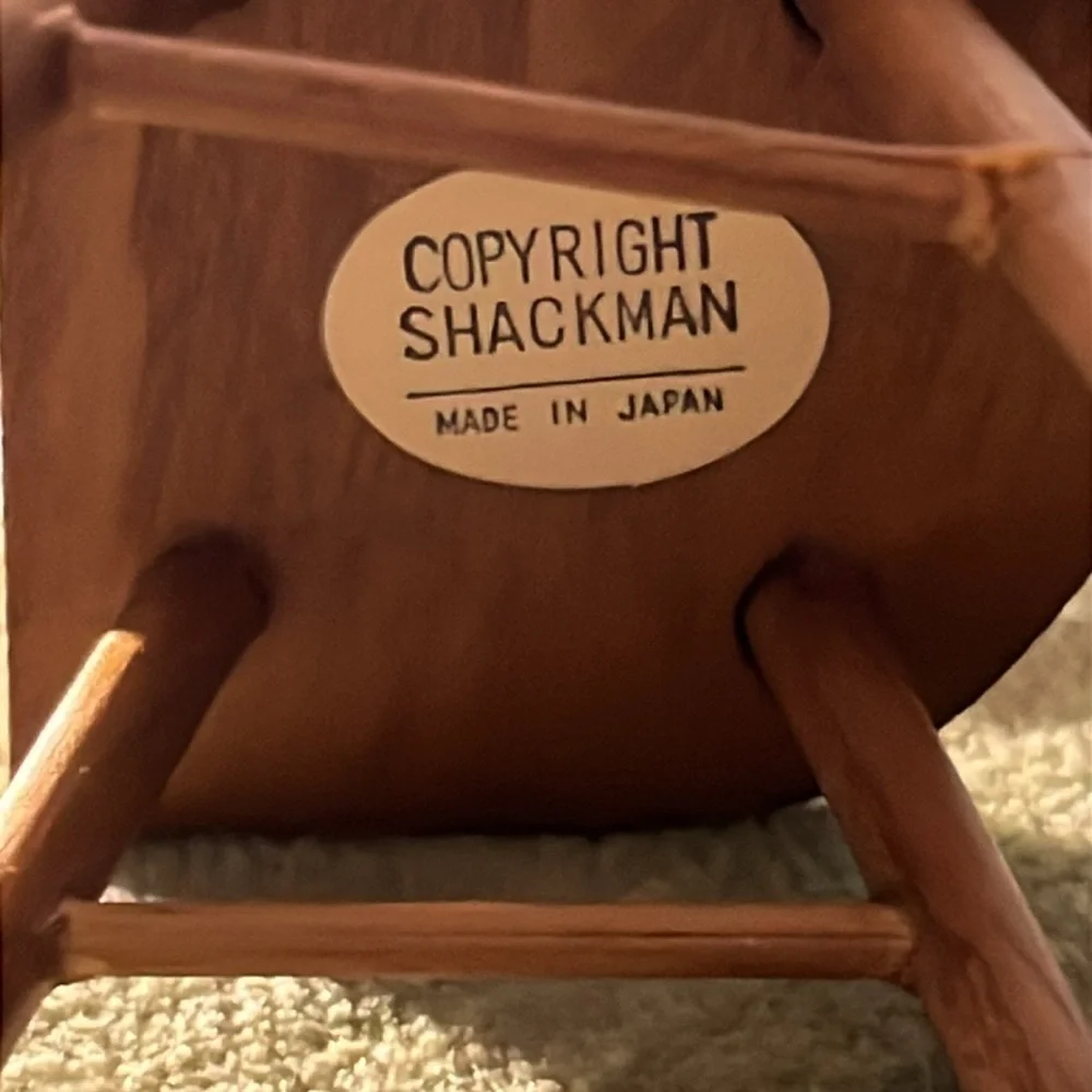 Vintage Shackman Doll House Miniature Chair Japan Windsor Captains Chair